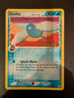 Swablu 65/101 Reverse Holo EX Dragon Frontiers Stamped Delta Species Pokemon - Image 1