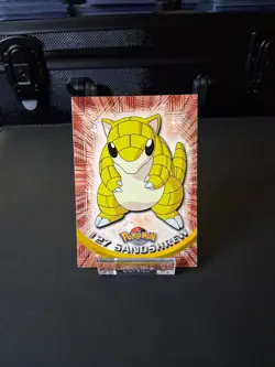 Topps Pokemon Sandshrew #27 1999 TV Animation Edition Non-Holo Blue Logo NM - Image 1