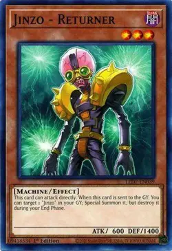 Yugioh 2x Jinzo - Returner LED7-EN039 Common 1st Edition - Image 1