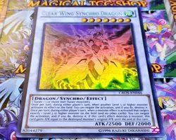 Yugioh Clear Wing Synchro Dragon CROS-EN046 Ghost Rare Konami 2015 NM - Image 4