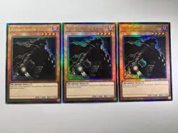 3 x Armageddon Knight RA03-EN002 Ultimate Rare 1st Edition YuGiOh Playset - Image 1