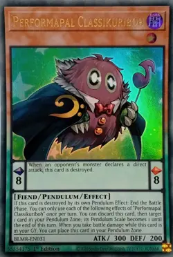 BLMR-EN031 PERFORMAPAL CLASSIKURIBOH ULTRA RARE 1ST EDITION YuGiOh CARD - Image 1