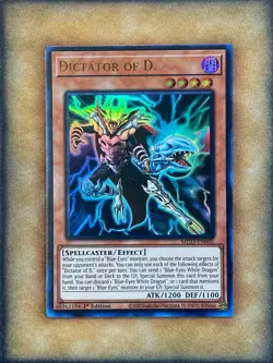 Yugioh Dictator of D. MP23-EN005 Ultra Rare 1st Ed NM - Image 1