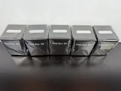 Set Of 5 Black 100+ XL Deck Boxes Magic Pokemon YuGiOh Card Storage Box - Image 2