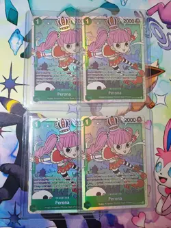 X4 SET Perona OP12-034 Legacy Of The Master SR Foil - Image 1