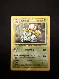 Pokemon TCG Ivysaur Base Set, Unlimited Uncommon Card 30/102 LP Condition - Image 1