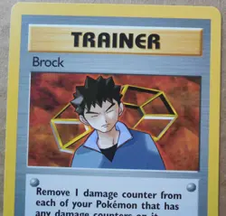 Brock 98/132 Rare Non-Holo Gym Heroes Set Pokemon Trainer Card NM - Image 2