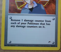 Brock 98/132 Rare Non-Holo Gym Heroes Set Pokemon Trainer Card NM - Image 3