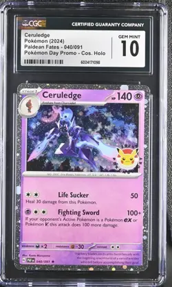 Ceruledge Pokemon Day Promo 2024 Stamped CGC 10 Gem Mint Pokemon Card - Image 1