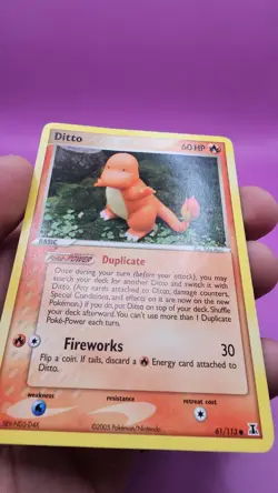 Pokemon Card - Ditto (Charmander) Nintendo Promos 61/113 MP - Image 5