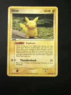 Pokemon TCG Ditto Pikachu Card 063/113 Regular Lightly Played - Image 1