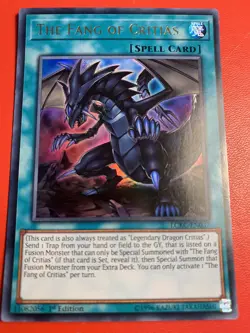 The Fang Of Critias Ultra Rare 1st Edition LCKC-EN037 / DRL3 EN060 YuGiOh Card - Image 1
