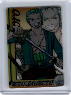 One Piece Morinaga Wafer Choco Clear Card Zoro - Image 1