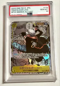 PSA 10 Trafalgar Law OP10-119 Manga ALT ART Parallel One Piece Card Japanese - Image 3
