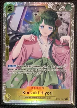 BANDAI KOUZUKI HIYORI OP06-106 SR One Piece TGC OP06 ENGLISH NM/MINT - Image 1