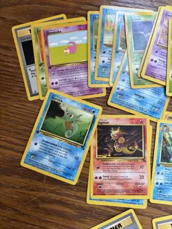 Jungle Water Trainer Bundle Pokemon Random Lot Original 1999 Playing Cards - Image 2