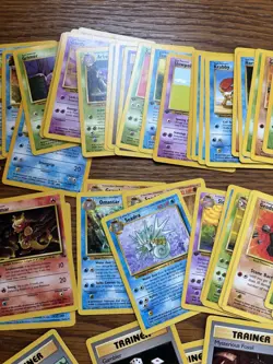 Jungle Water Trainer Bundle Pokemon Random Lot Original 1999 Playing Cards - Image 3