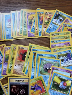 Jungle Water Trainer Bundle Pokemon Random Lot Original 1999 Playing Cards - Image 4