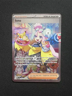 Pokemon Scarlet & Violet Iono 269/193 Full Art Holo Special Rare Trainer Card NM - Image 1