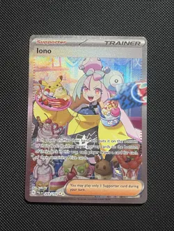 Pokemon Scarlet & Violet Iono 269/193 Full Art Holo Special Rare Trainer Card NM - Image 2