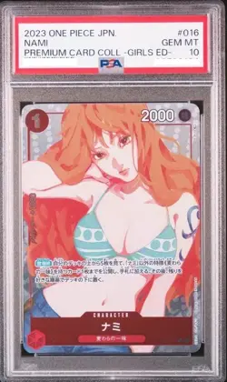 PSA 10 Nami OP01-016 Premium Card Collection Girls ED - ONE PIECE Japanese 2023 - Image 1
