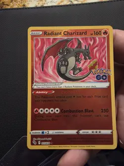 Pokemon TCG Radiant Charizard Holo Card 011/078 Pokemon Go Set - Image 3