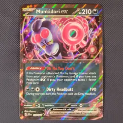 Munkidori ex 37/64 - Shrouded Fable - Double Rare Holo Pokemon Card - NM - Image 1