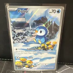 Pokemon TCG Piplup Paldea Evolved 098/094 Illustration Rare Holo Card - Image 1
