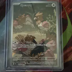 Pokemon TCG Mega Evolution Spearow 151/132 Holo Illustration Rare Card - Image 1