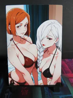 Mei Mei & Nobara Jujutsu Kaisen Custom Art Card NM Anime Waifu Collectible - Image 1