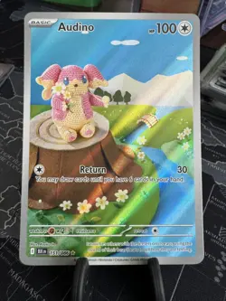 Pokemon TCG Audino 151/086 Rare Illustration Card, Sv11b: Black Bolt - Image 1