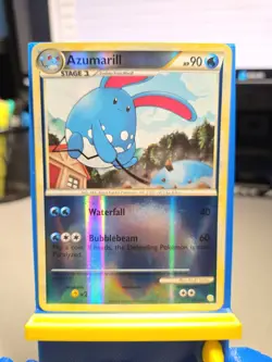Azumarill 2/123 Heartgold & Soulsilver Reverse Holo Rare Pokemon TCG Card NM - Image 2
