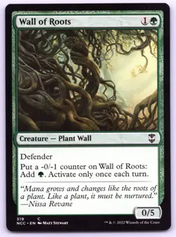 Wall of Roots - Commander: Streets of New Capenna - MTG - Near Mint - Image 1