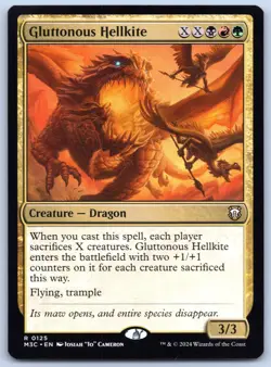 Gluttonous Hellkite - Commander: Modern Horizons 3 - MTG - Near Mint - Image 1