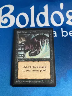 1x MTG Dark Ritual Beta Edition Lightly Played Magic the Gathering - Image 1