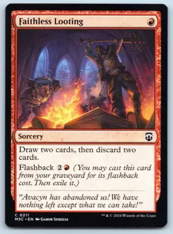 Faithless Looting - Commander: Modern Horizons 3 - MTG - Near Mint - Image 1