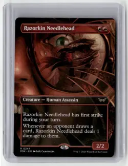 2024 Duskmourn: House of Horror - Showcase Razorkin Needlehead Rare Regular - Image 1
