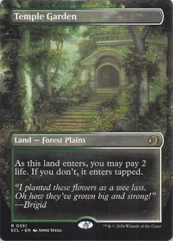 Temple Garden (Borderless) 351 R ECL NM - Image 1