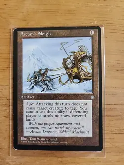 Arcum's Sleigh - Ice Age - MTG Magic - Uncommon - Artifact - Image 1