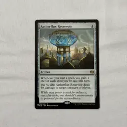 Magic: The Gathering Aetherflux Reservoir Rare Artifact The List 192 Regular - Image 1