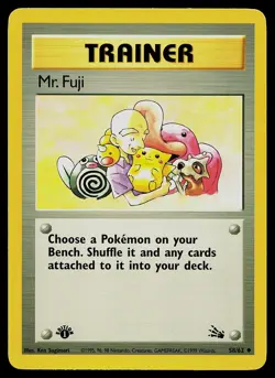 Pokemon Card - Mr. Fuji Fossil 58/62 1st Edition Uncommon - Image 1