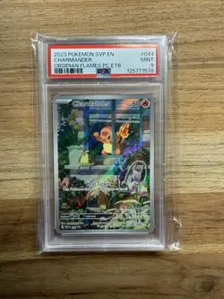 Pokemon Charmander Obsidian Flames Promo Full Art Holo 044 PSA 9 Pokemon Center - Image 4
