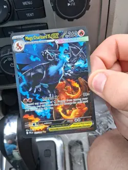 Mega Charizard x Ex 125/094 Full Art Ultra Rare Pokemon Card - Image 2