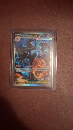 Mega Charizard x Ex 125/094 Full Art Ultra Rare Pokemon Card - Image 3