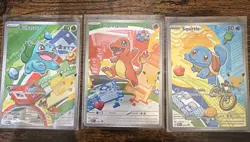 Pokemon First Partner Illustration Collection Series 1 Kanto Gen 1 Starters Set - Image 1