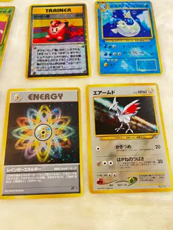 Lot of 9 Vintage Japanese Pokemon Cards Holo & Non-Holo 1996 Pocket Monsters - Image 5