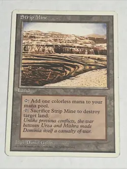 MTG - Strip Mine (4th Edition) LP Excellent Condition - Image 1