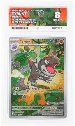 20206 Pokemon Tyrunt Black Star Promo 070 Pokemon Center Stamped ACE 8 & 9 - Image 1