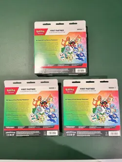 Pokemon TCG First Partner Illustration Collection Series 1 Factory Sealed Lot 3x - Image 2
