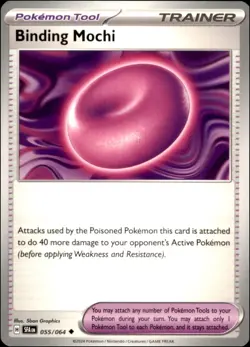 Pokemon - 2X Binding Mochi #055/064 - SV: Shrouded Fable Uncommon - Image 1